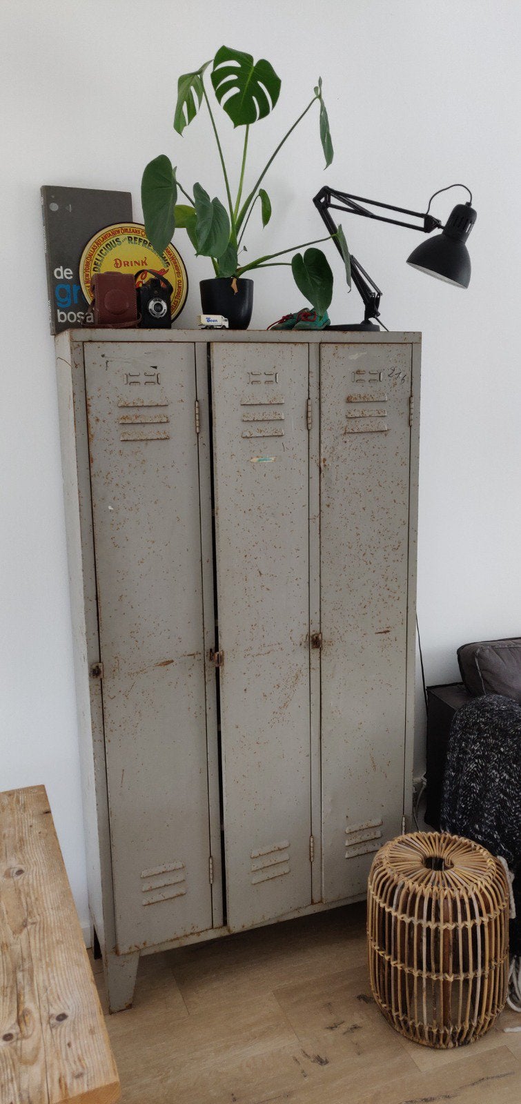 Locker kast vintage, Ophalen, Gebruikt