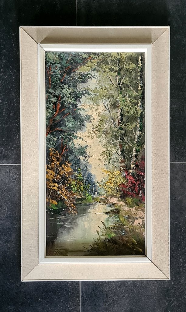 Willem Frederik Reinders Groninger Ploeg, Doek, Ophalen of Verzenden, Klassiek, Landschap