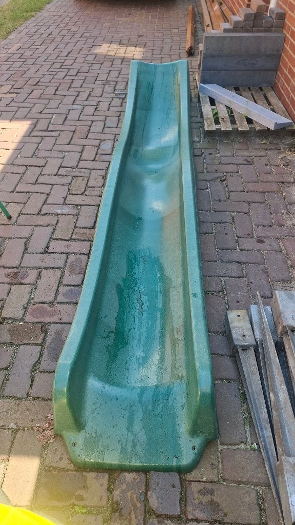 losse glijbaan, Ophalen, Gebruikt, Glijbaan