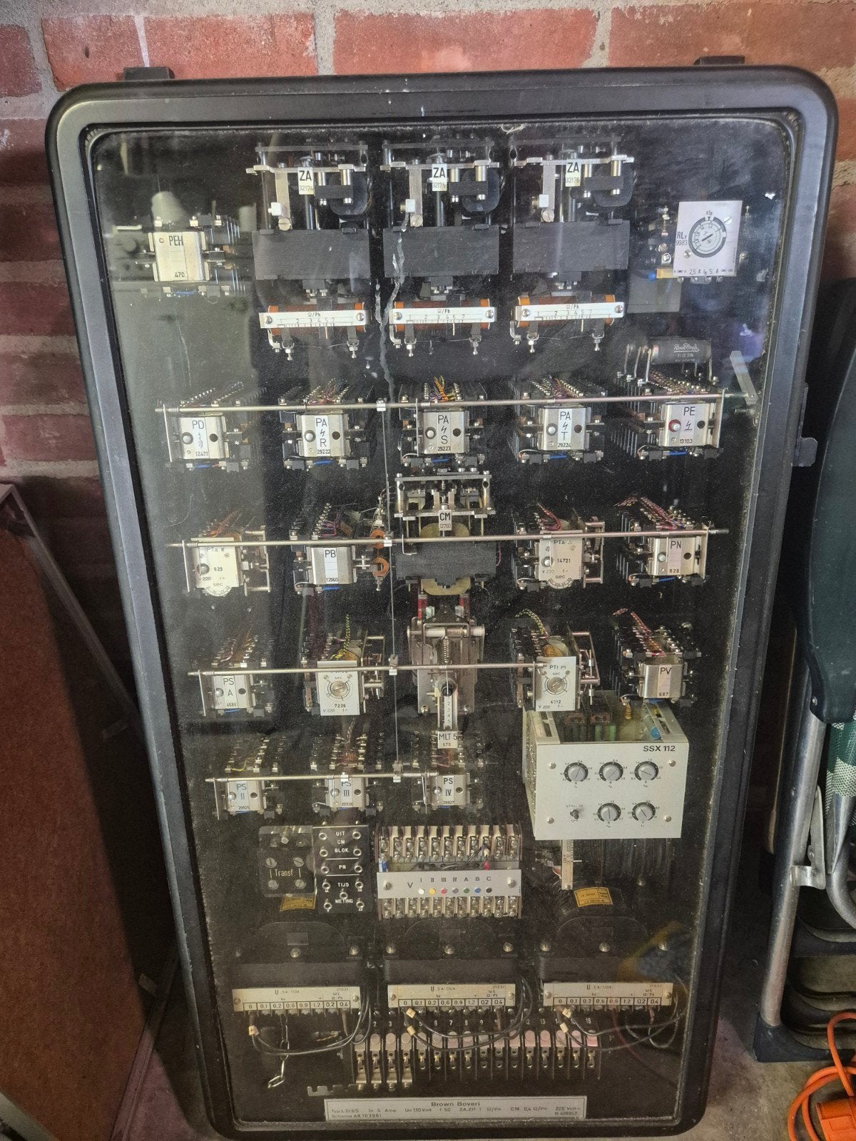Brown Boveri L3rbs Relaiskast  Vintage Industriële Elektroni, Ophalen