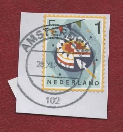 4129 - Echt Hollands '23 - On-afgeweekt - Taart(pst.A'dam)II, Ophalen of Verzenden, Na 1940, Gestempeld
