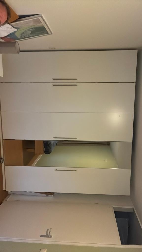 Witte pax kast h:236 d:50 l:250, Ophalen, Overige materialen, Met deur(en), 200 cm of meer