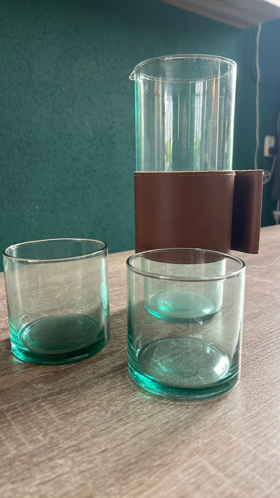 Waterkan met glazen - nieuw!, Ophalen of Verzenden, Nieuw, Waterglas