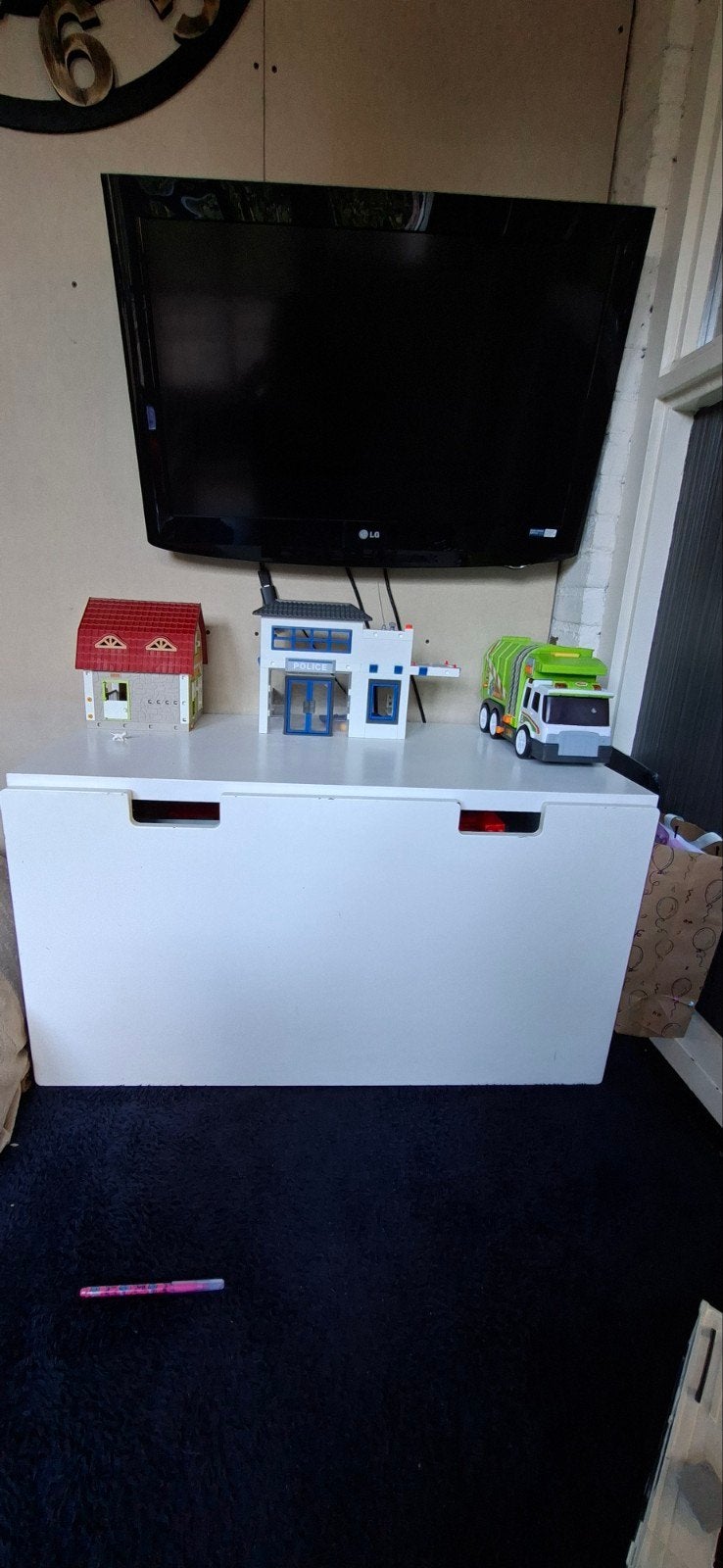 ikea Smastad speelgoedkist met bank, Ophalen, Gebruikt, 50 tot 100 cm, Minder dan 100 cm