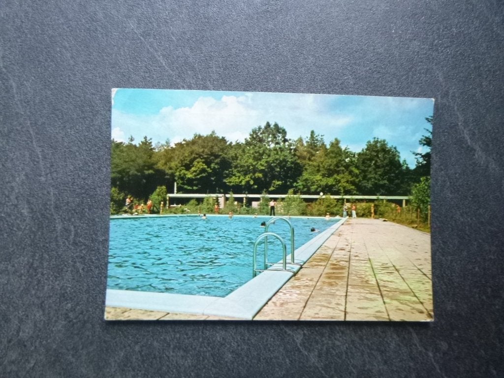 Ommen, camping Besthmenerberg/zwembad 1977, Verzamelen, Verzenden, 1960 tot 1980, Gelopen, Overijssel