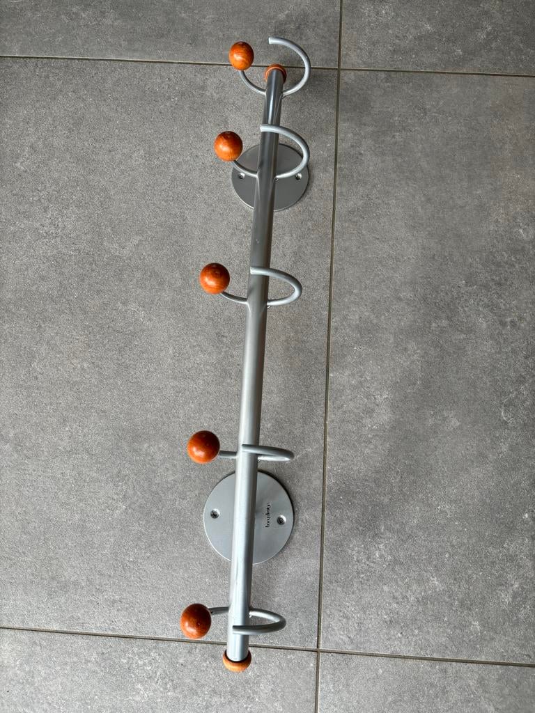 IJzeren wandkapstok met 5 haken - Bony Design, Huis en Inrichting, Woonaccessoires | Kapstokken, Wandkapstok, Gebruikt, Ophalen of Verzenden