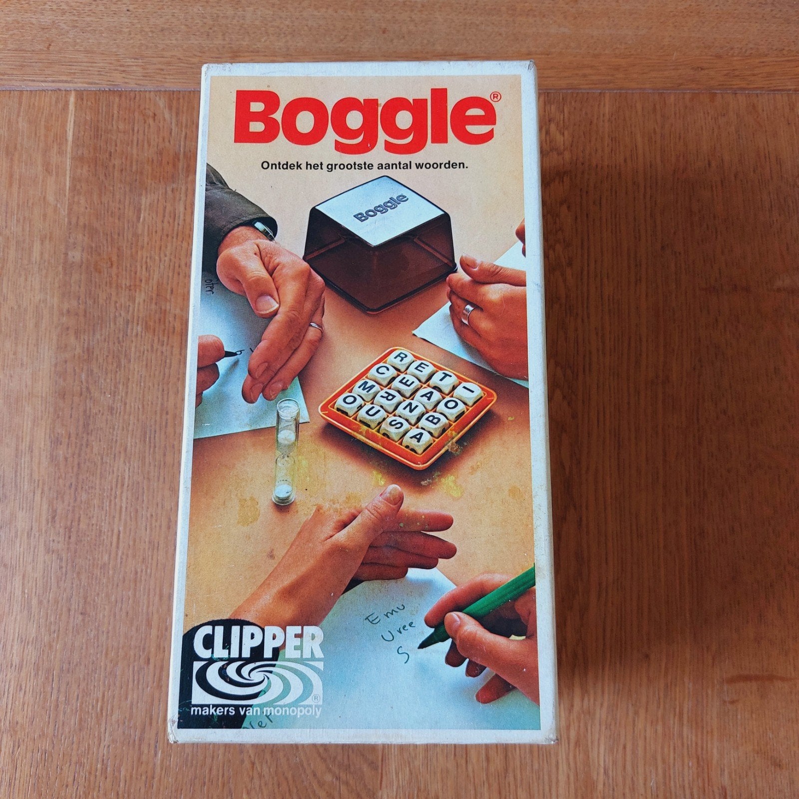 Boggle bordspel van Clipper - Ontdek de meeste woorden!, Een of twee spelers, Ophalen of Verzenden, Gebruikt, Clipper