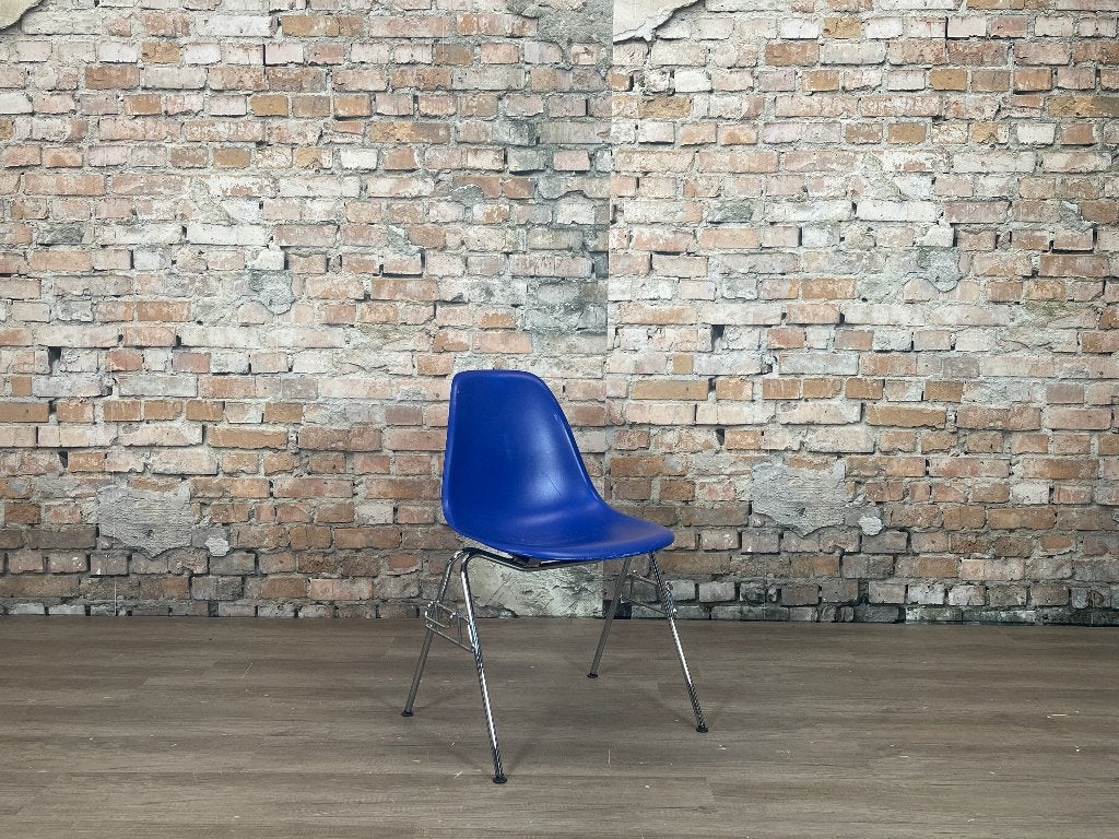 Vitra DSS- Blauw Kunststof | Charles & Ray Eames, Ophalen, Leer, Blauw, Design