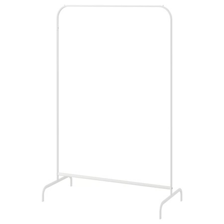 8x IKEA MULIG Kledingrek wit metaal 99x152 cm, Kleding | Dames, Kledingrekken, Ophalen, Zo goed als nieuw