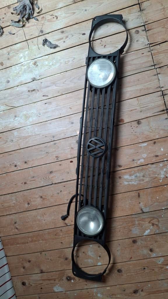 Grill met koplampen uit VW golf mk1 na 1988., Auto-onderdelen, Ophalen, Gebruikt, Bumper, Volkswagen