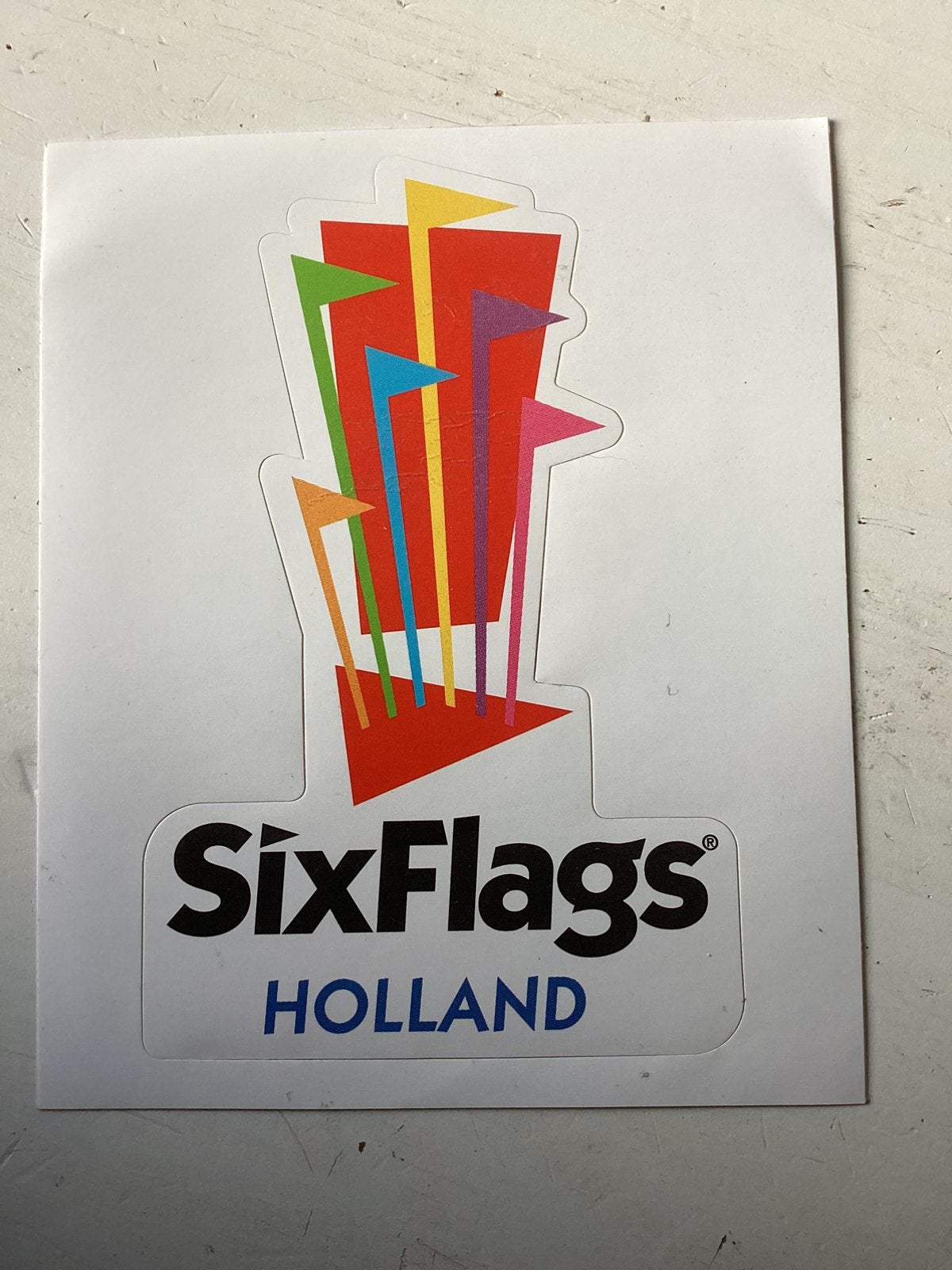 Sticker SixFlags/Six Flags Holland, Verzamelen, Verzenden, Zo goed als nieuw