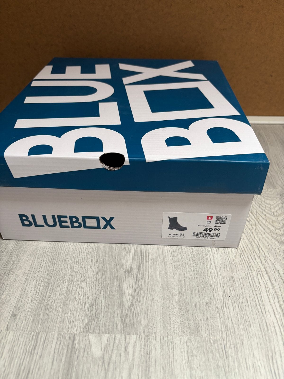 Zwarte Blue Box overknee laarzen - Maat 38, Ophalen, Nieuw, Zwart, Hoge laarzen