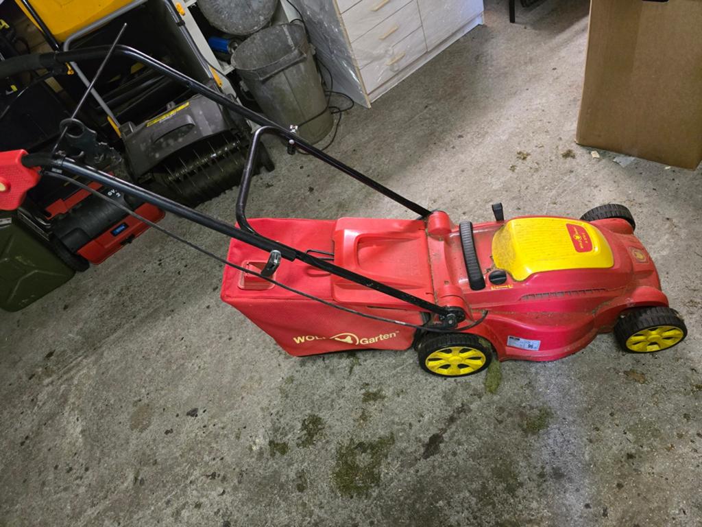 Elektrische grasmaaier wolf garten A370, Ophalen, 30 t/m 39 cm, Elektrische grasmaaier, Opvangzak