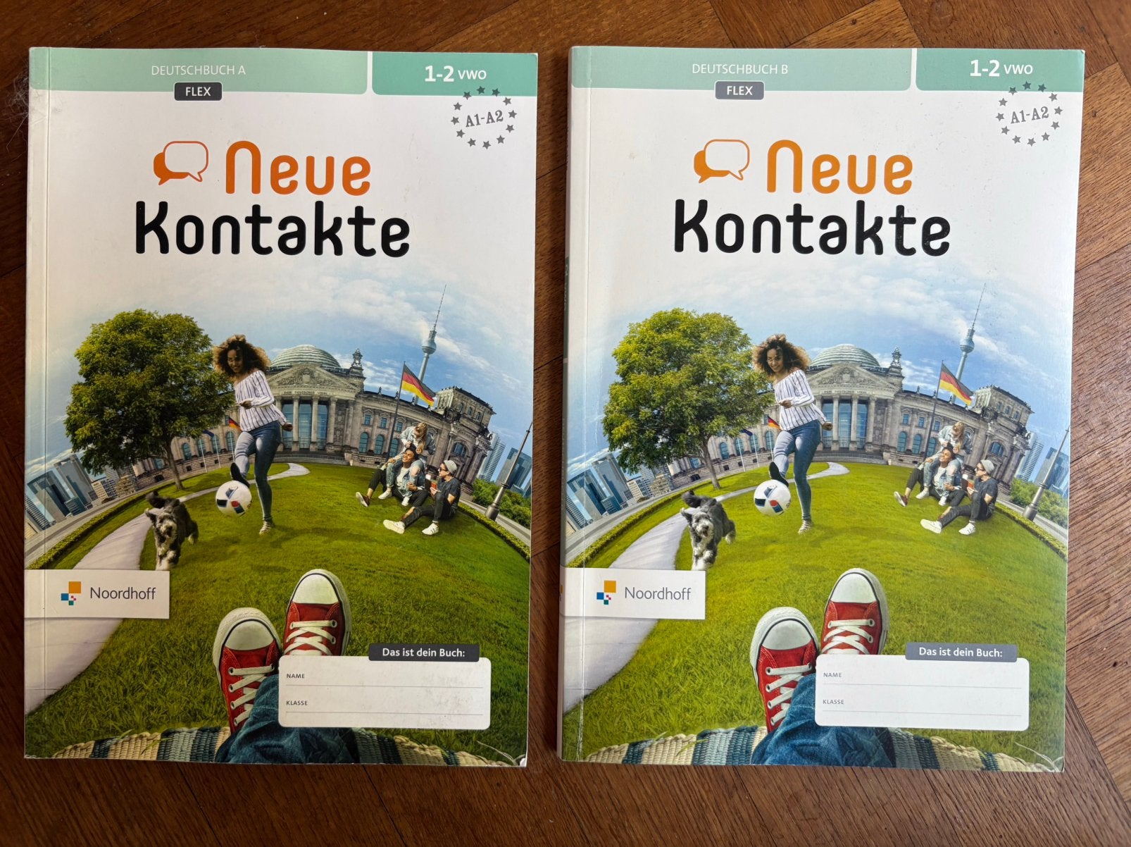Neue kontakte duits, vwo 1/2 boek a& b, Verzenden, Nieuw, VWO, Duits