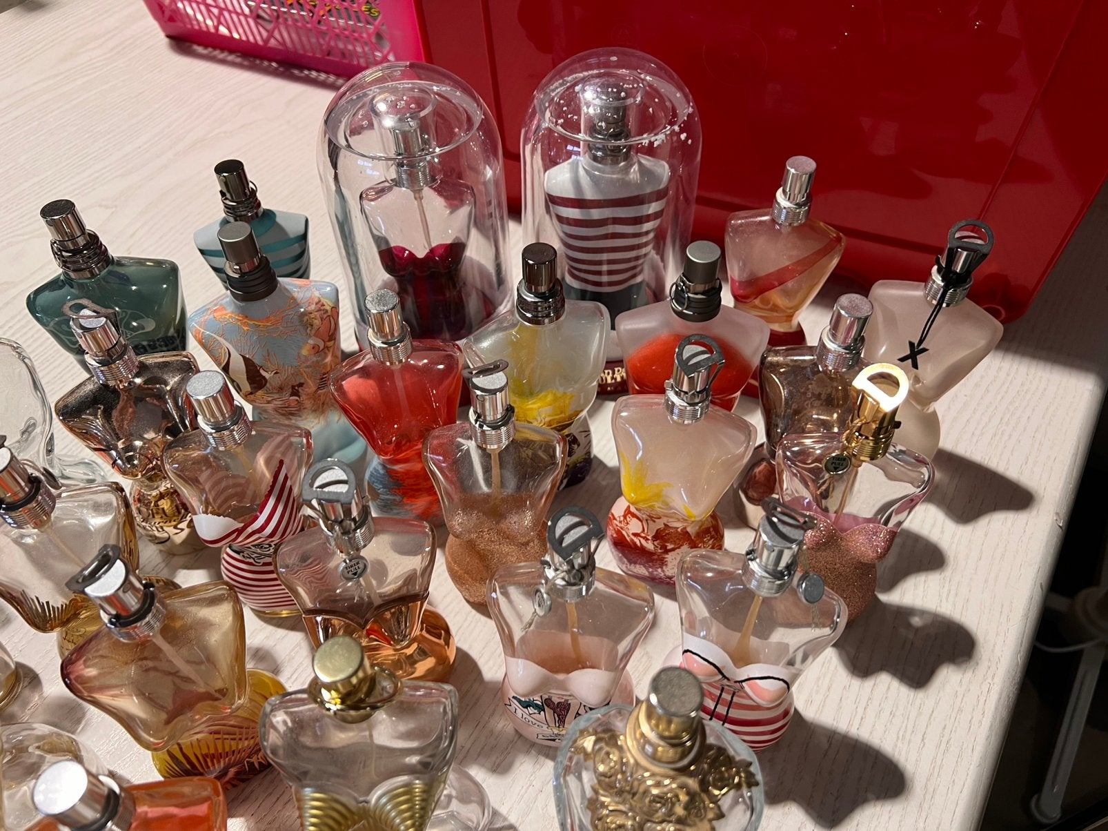 40x parfumfles parfum fles jean paul gaultier 2x kersteditie, Verzamelen, Nieuw, Ophalen of Verzenden, X, Parfumfles