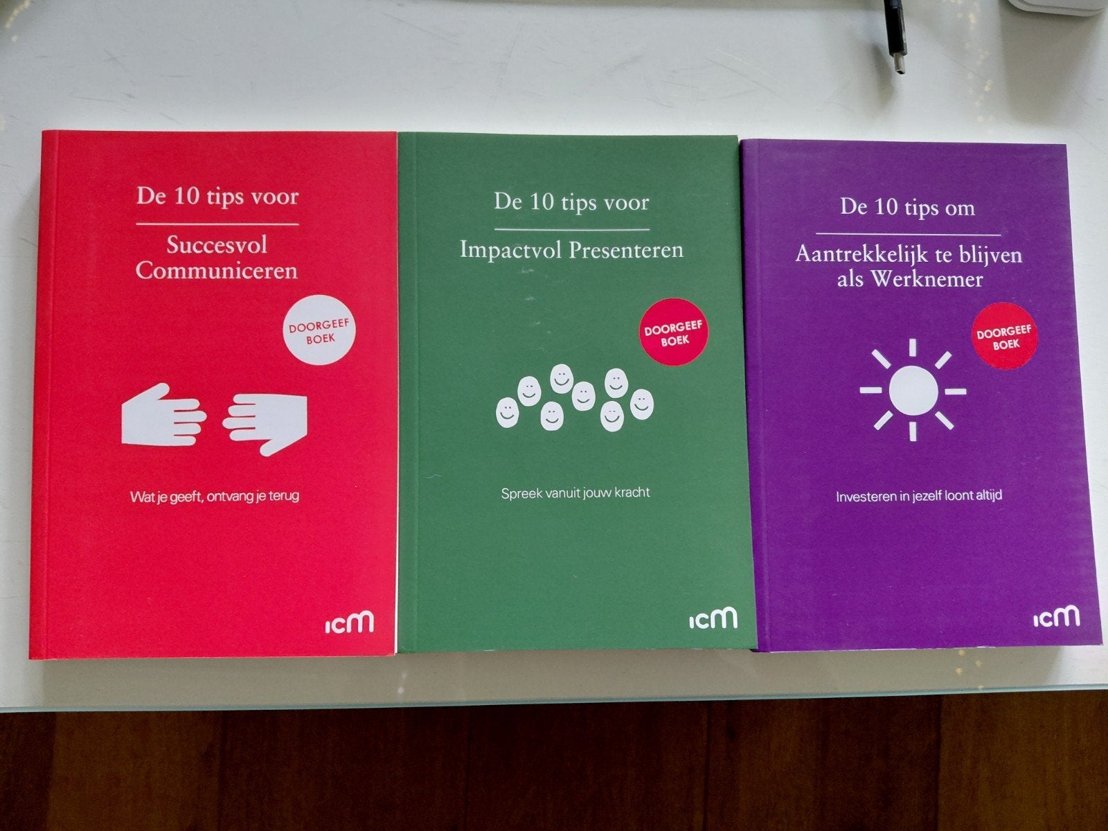 ICM Doorgeefboeken: Communiceren, Presenteren, Werknemer, Ophalen of Verzenden, Zo goed als nieuw, ICM, Nederland