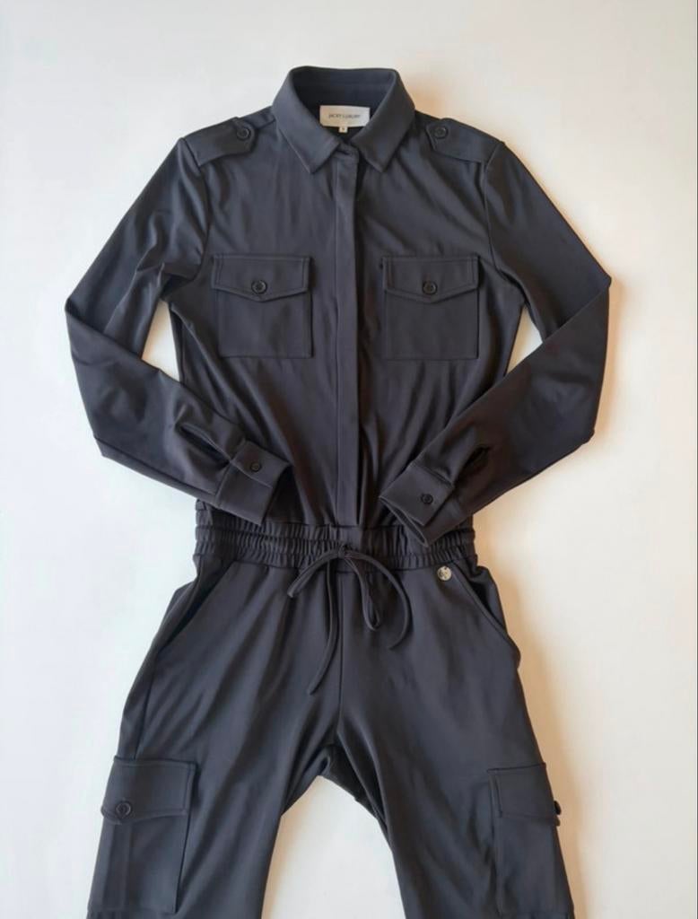 Jacky Luxury Jumpsuit travelstof zwart S, Ophalen of Verzenden, Zo goed als nieuw, Maat 36 (S), Zwart