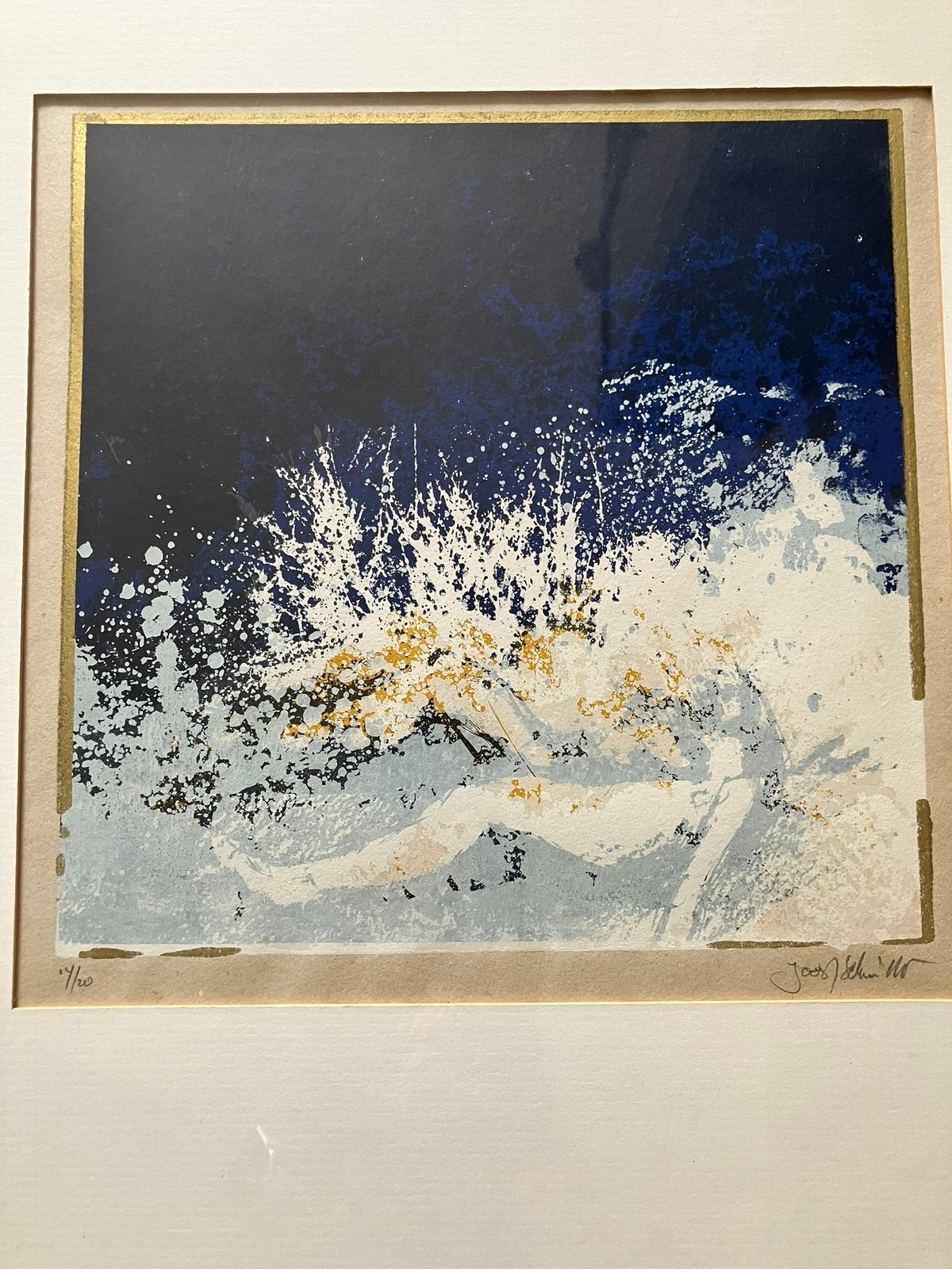 Joost Schmidt, gesigneerde zeefdruk 4/20, ingelijst, Antiek en Kunst, Kunst | Litho's en Zeefdrukken, Ingelijst, Ophalen, Landschappen