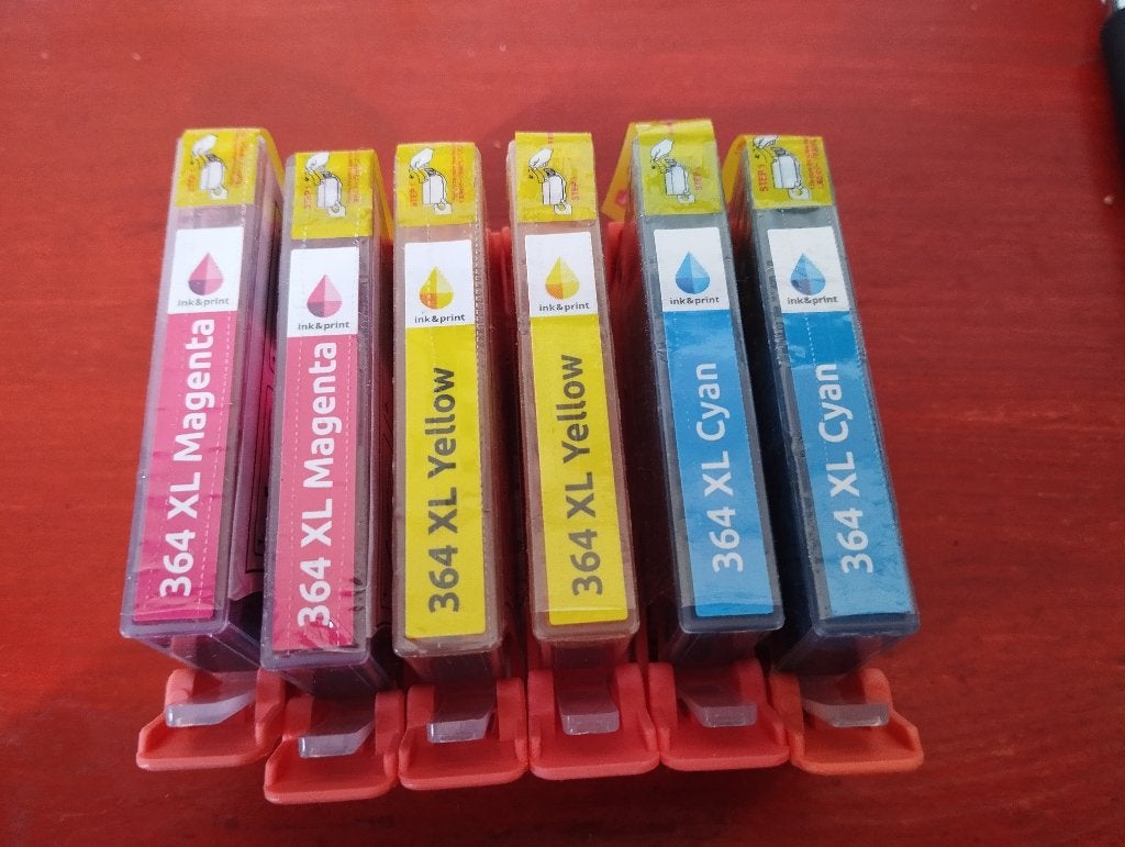 364 xl kleuren catridges, 2 x magenta, 2 x yellow, 2 x cyan, Ophalen of Verzenden, Nieuw