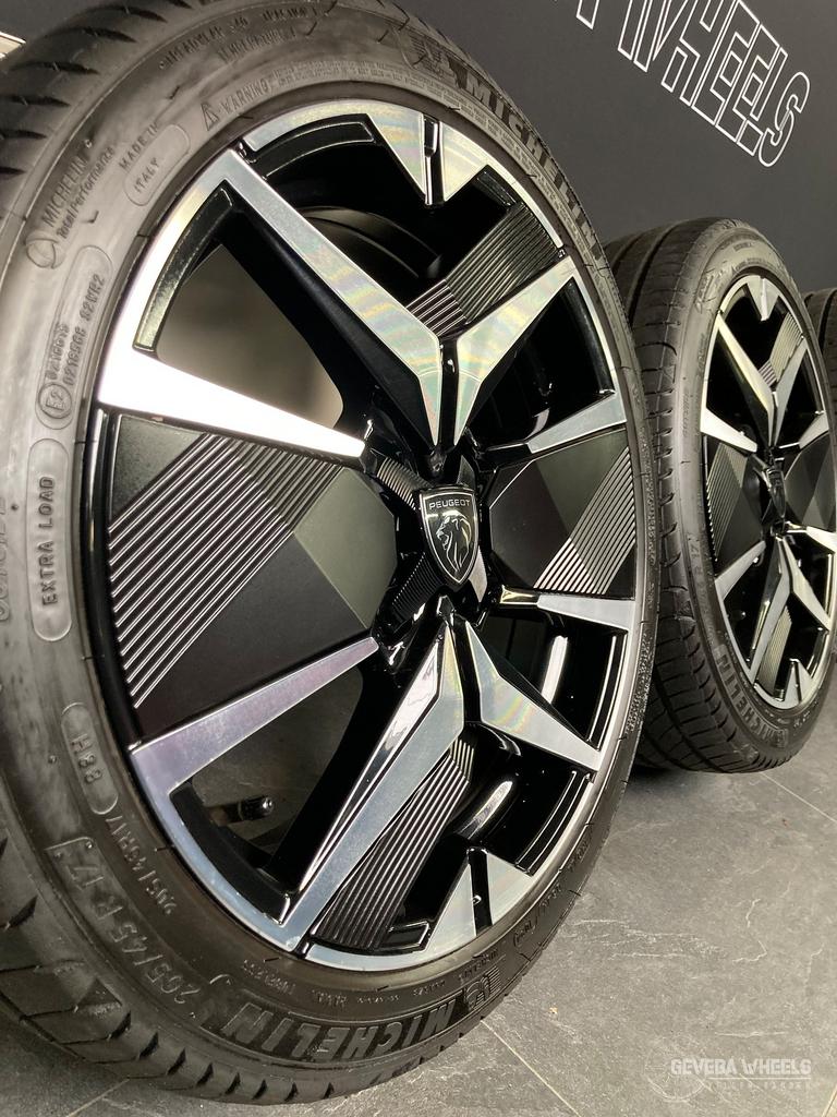 17” originele Peugeot 208 GT (e) velgen + banden 4x108 98513, Gebruikt, -, -, Banden en Velgen