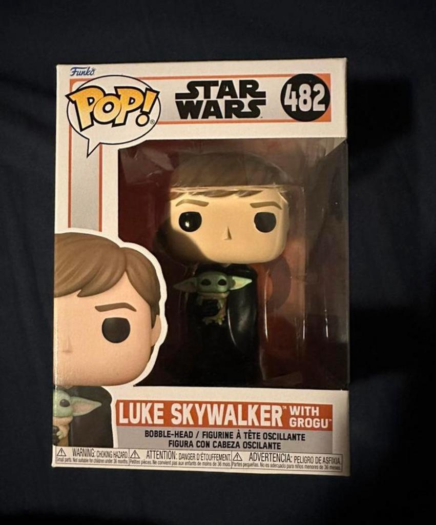 Funko Luke Skywalker with Grogu 482, Ophalen of Verzenden, Zo goed als nieuw