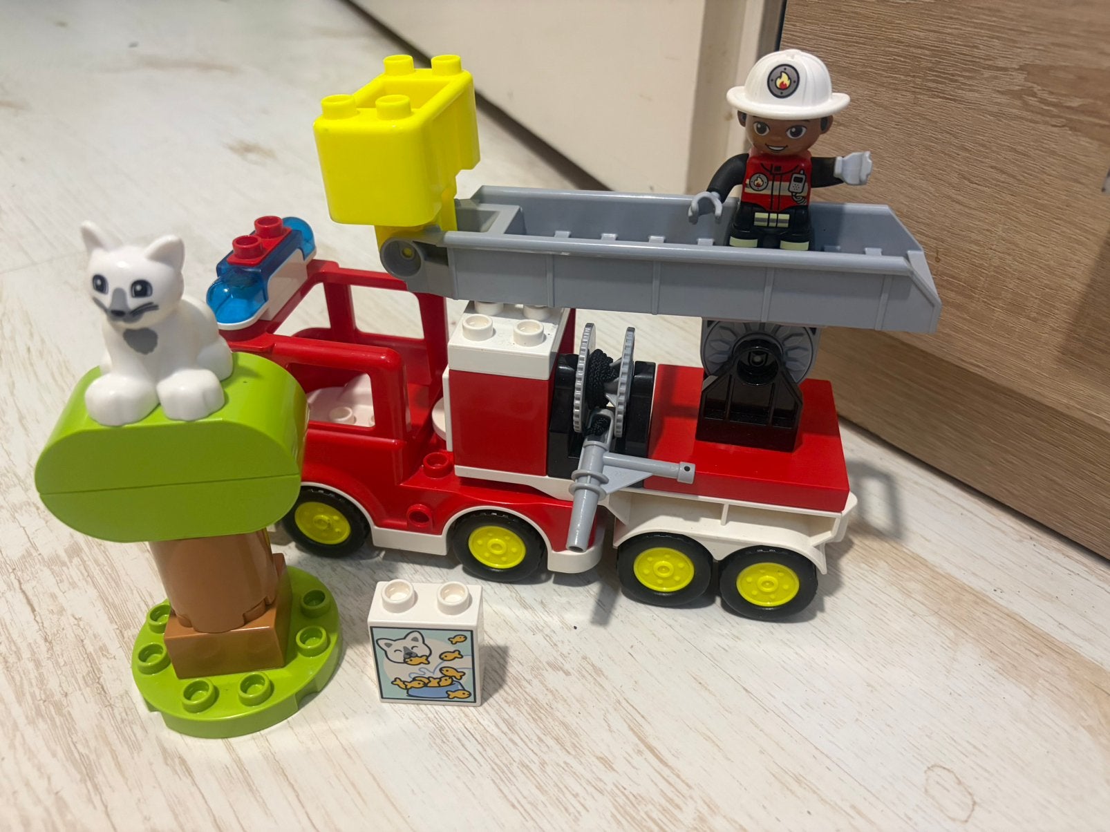 Duplo Brandweer, Kinderen en Baby's, Speelgoed | Duplo en Lego, Ophalen of Verzenden, Zo goed als nieuw, Duplo, Complete set