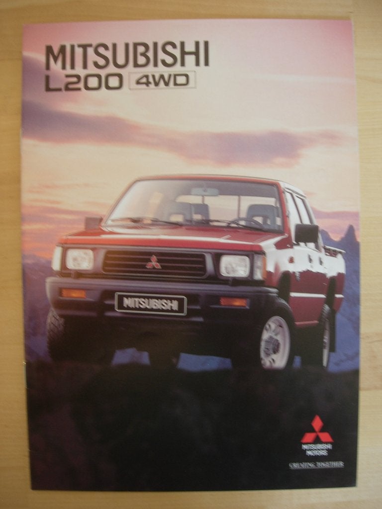 Mitsubishi L200 Pick-Up Brochure 1994 – Pickup L-200, Mitsubishi, Ophalen of Verzenden, Mitsubishi, Zo goed als nieuw