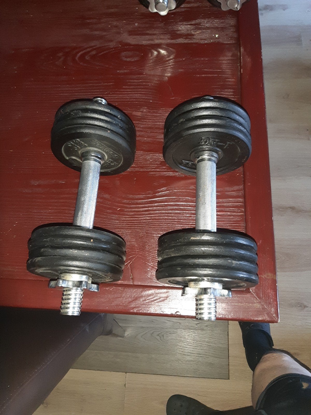 Halterset 10.2 kg - Twee stuks, Ophalen