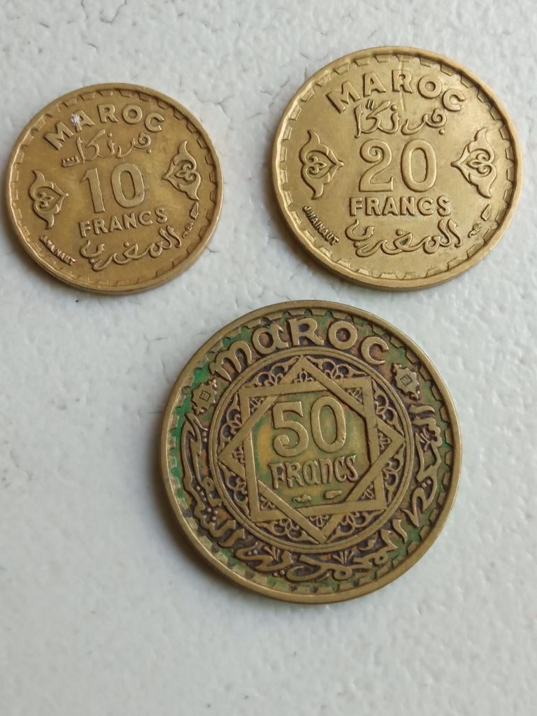 Marokko lotje francs., Ophalen of Verzenden, Overige landen, Setje