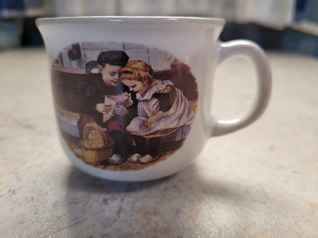 Vintage Ot en Sien mok - Suiker voor moeder, Ophalen of Verzenden