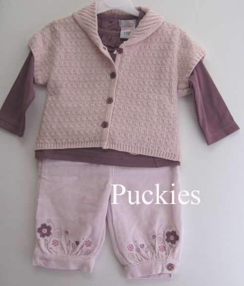 Maat 68/74 * 3-delige Dizzy Daisy set roze/aubergine NIEUW, Meisje, Nieuw, Ophalen of Verzenden, Setje