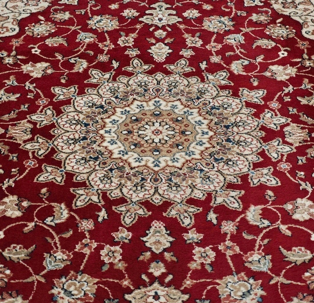 Vintage classic oosters Perzische style medall 159x223cm, 150 tot 200 cm, Ophalen of Verzenden, Klassiek oosters, Rechthoekig