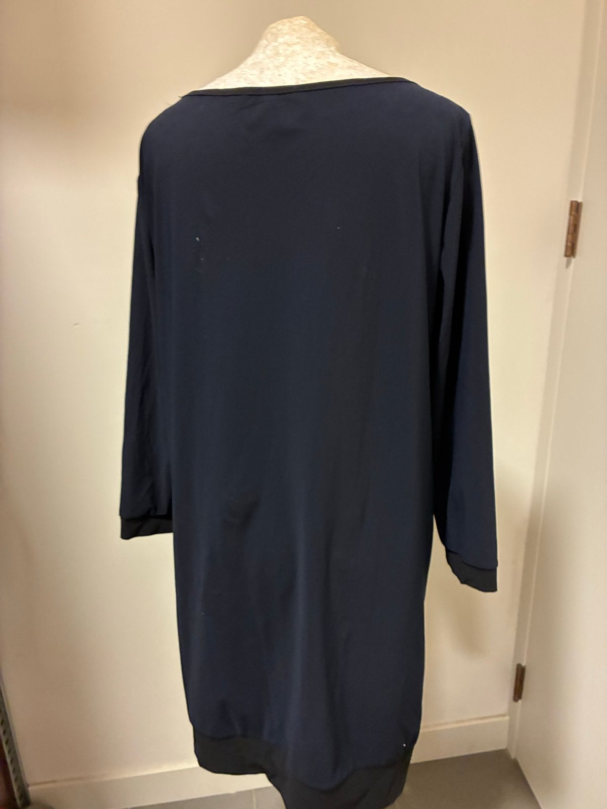 Studio Anneloes Tuniek/Jurk Travelstof Navy Zwart, Maat 38/40 (M), Blauw, Ophalen of Verzenden, Zo goed als nieuw