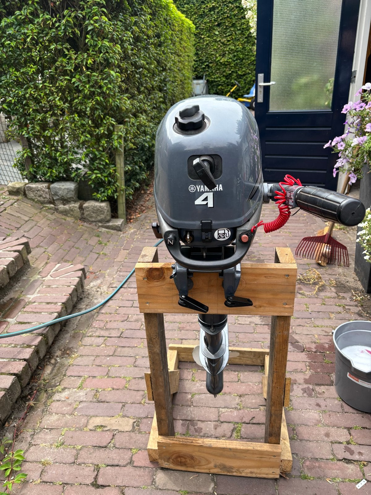 Yamaha 4 pk buitenboordmotor en Continental rubberboot, Ophalen, Gebruikt, Minder dan 5 pk, Viertaktmotor