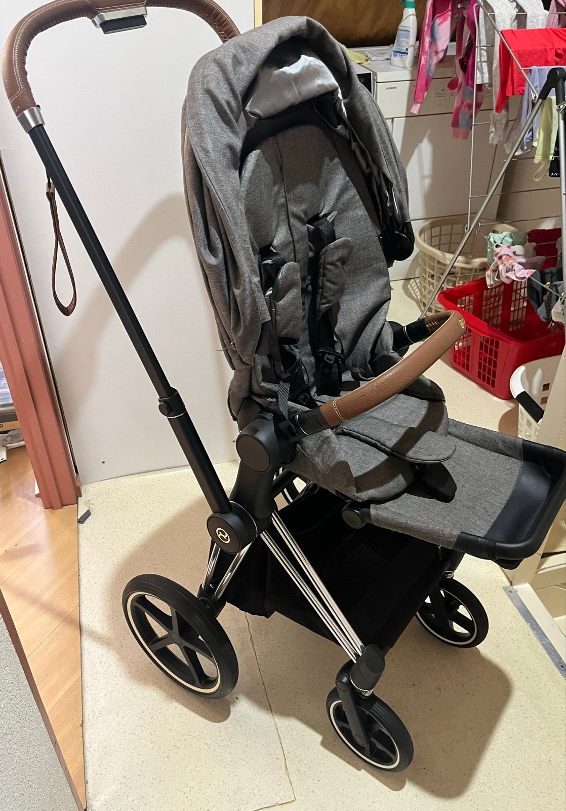 Cybex Priam Platinum kinderwagen met Lite Cot reiswieg, Kinderen en Baby's, Kinderwagens en Combinaties, Gebruikt, Combiwagen