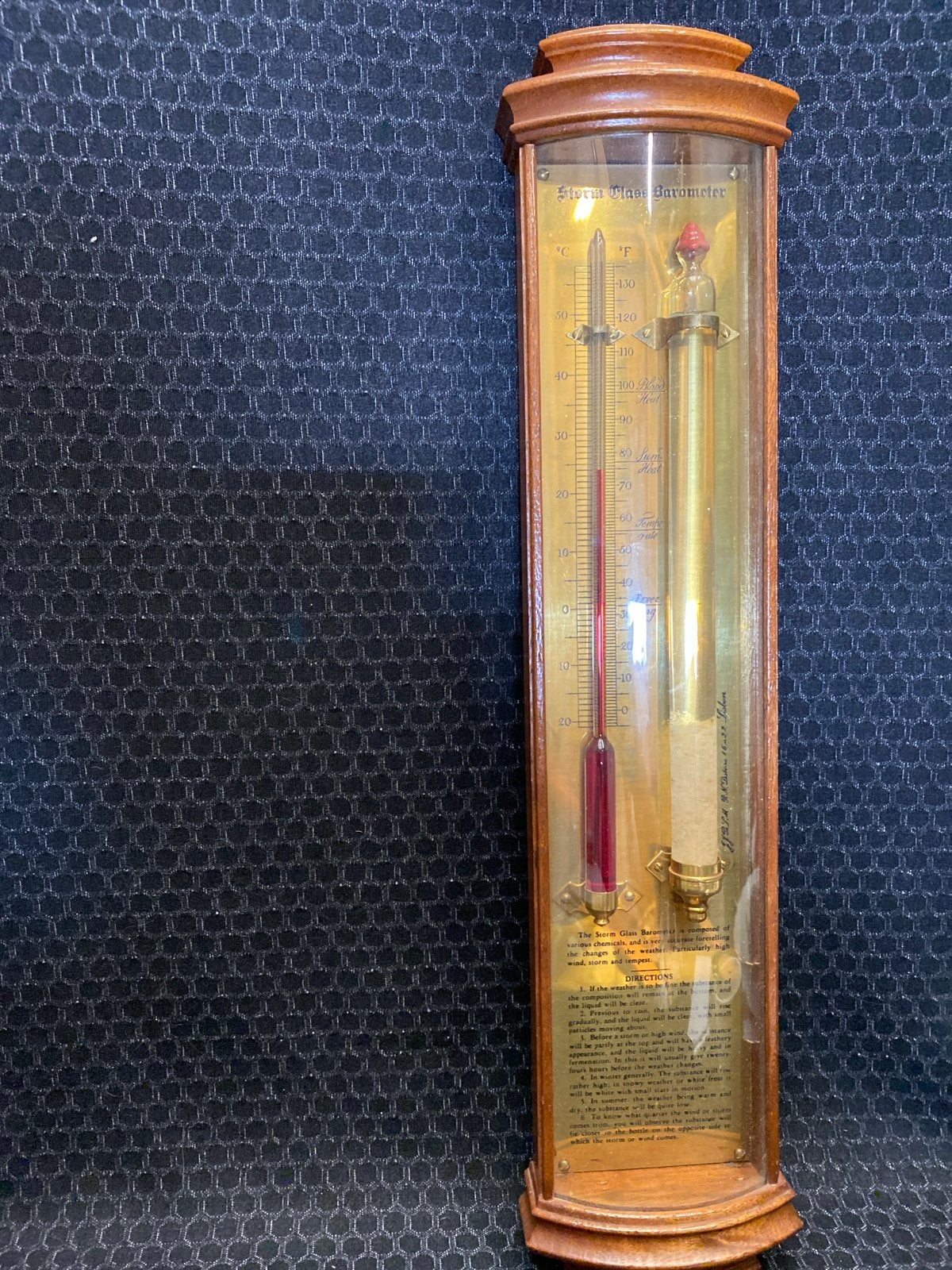 Replica Admiral Fitzroystormglas barometer, Z, Gebruikt, Z, Barometer