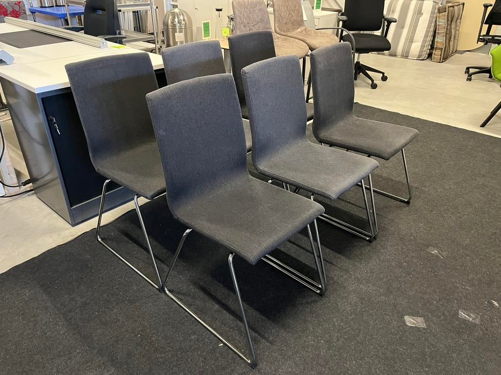 Zes Ikea Volfgang stoelen. grijs, Huis en Inrichting, Ophalen, Ikea, Gebruikt, Ikea