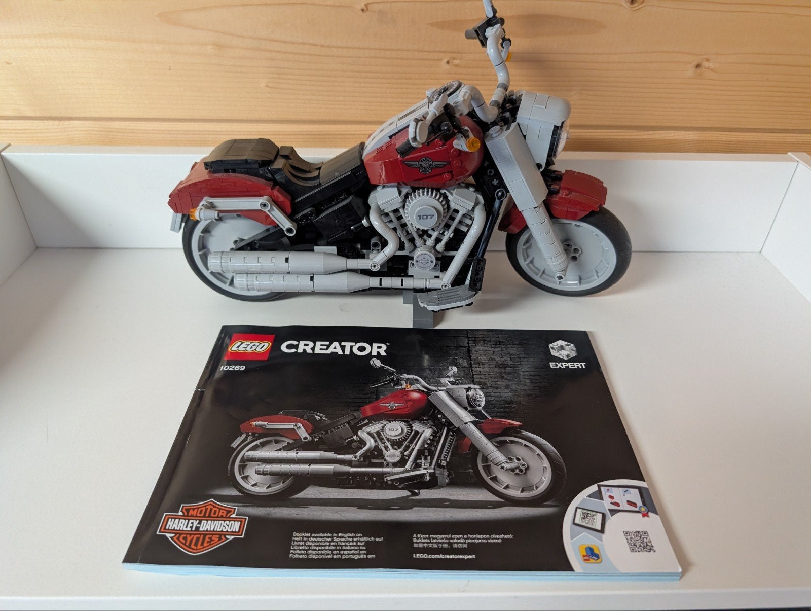 LEGO Creator Expert Harley-Davidson Fat Boy (10269), Ophalen of Verzenden, Zo goed als nieuw, Overige merken