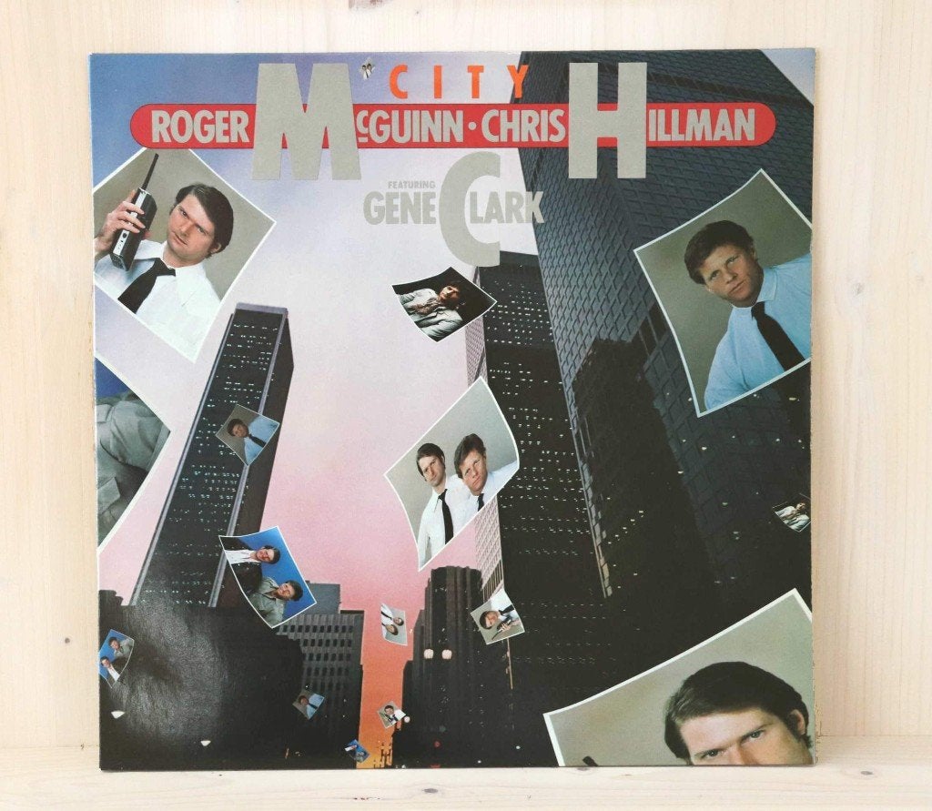 LP Roger McGuinn and Chris Hillman Feat.. Gene Clark: City, LP, Gebruikt, Ophalen of Verzenden, 12 inch