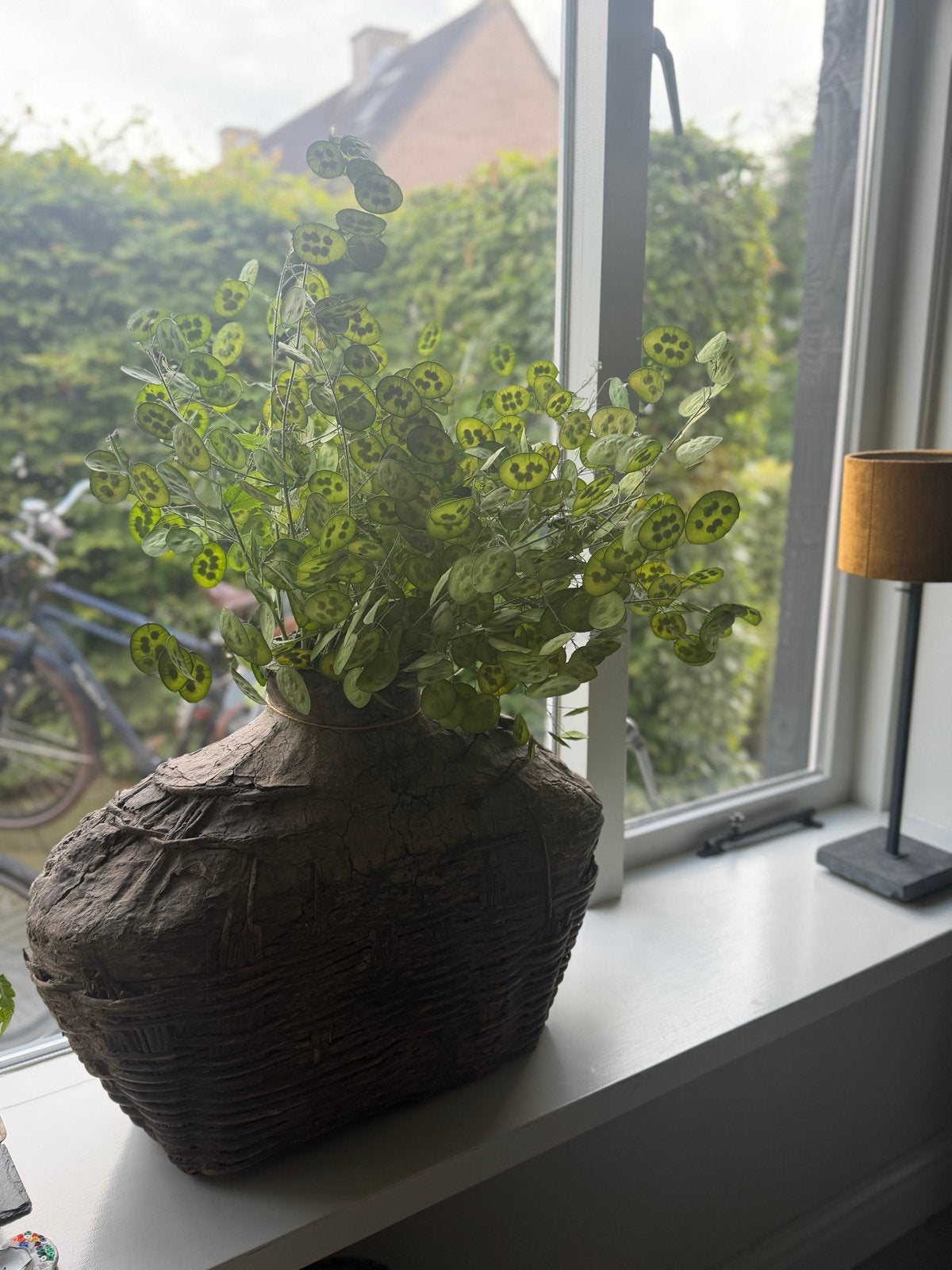 Oude XL vismand van leem- Uniek design, Ophalen