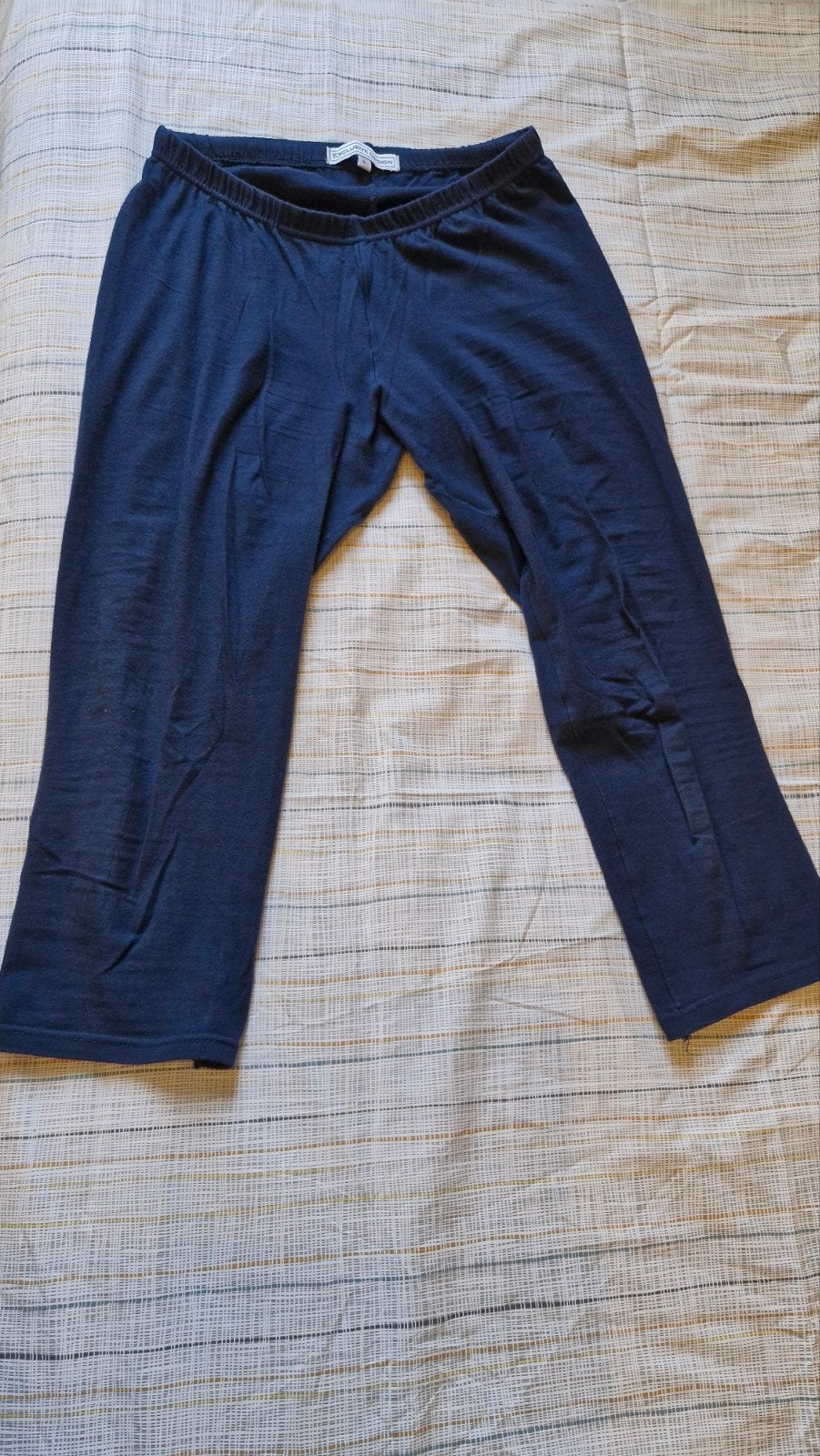 Donkerblauwe capri legging maat L, Blauw, Maat 42/44 (L), Ophalen of Verzenden, Driekwart