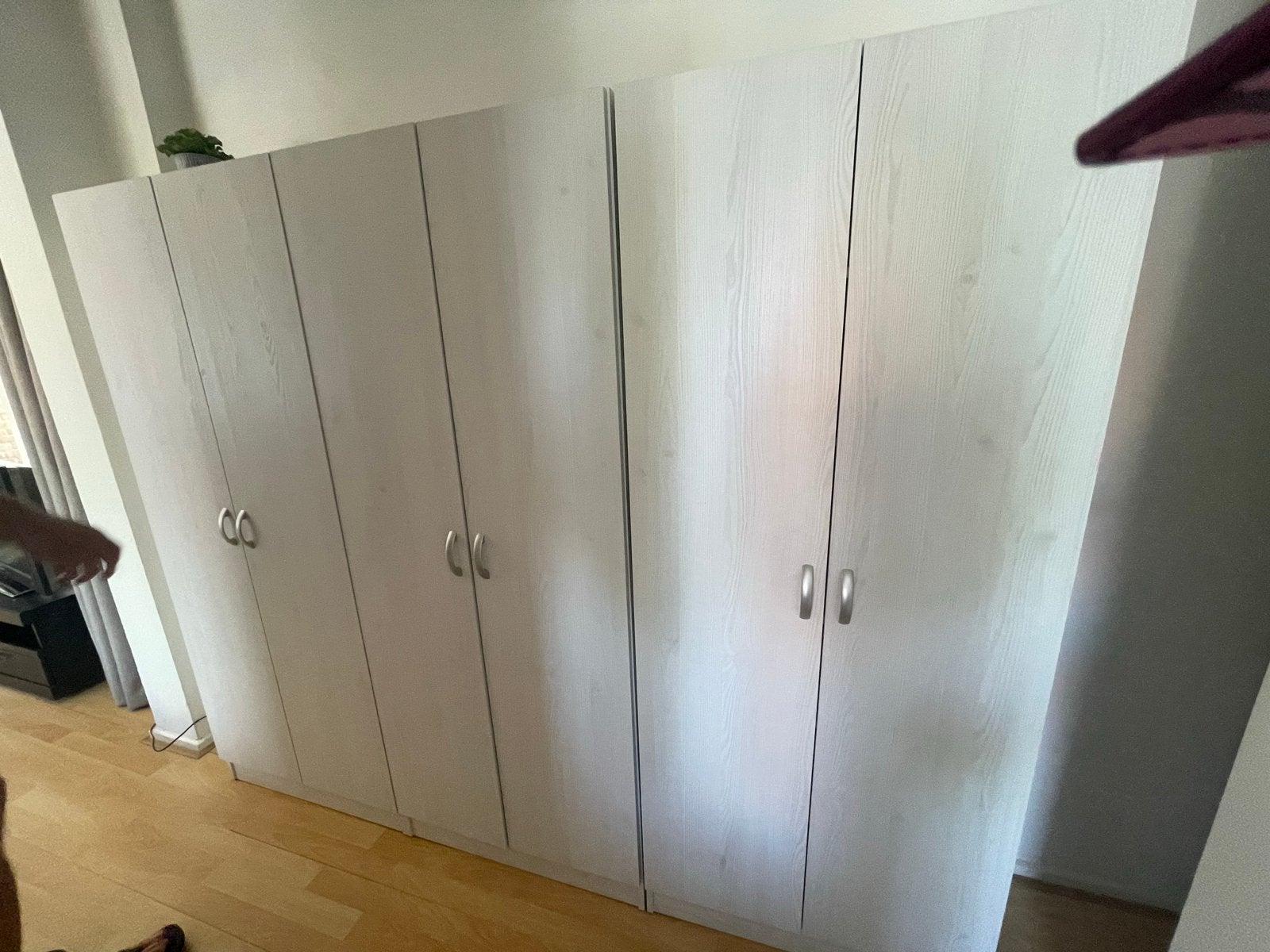 3 licht grijze kasten 30/35 diep x 160 lengte x 60 breed, Huis en Inrichting, Ophalen, Gebruikt, 50 tot 100 cm, 150 tot 200 cm