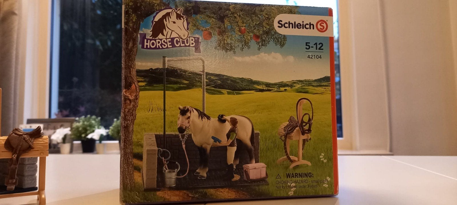 Schleich  Paardenwasplaats met pony en stalhulp (42104), Ophalen, Zo goed als nieuw, Jongen of Meisje