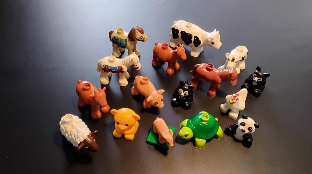 16 Duplo Dieren - Boerderij, Zoo en Huisdieren Mix, Gebruikt, Overige thema's, Ophalen of Verzenden, Duplo