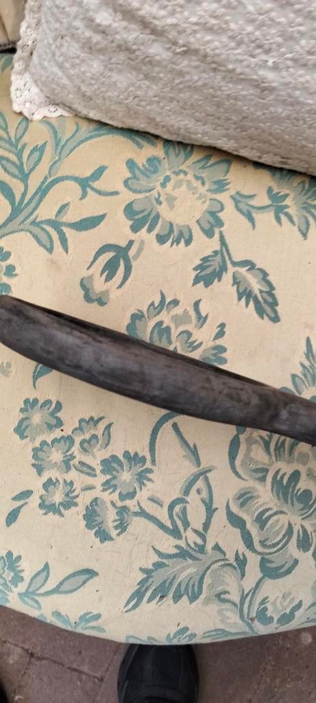 Brocante platte lepel hout plateau, Ophalen of Verzenden
