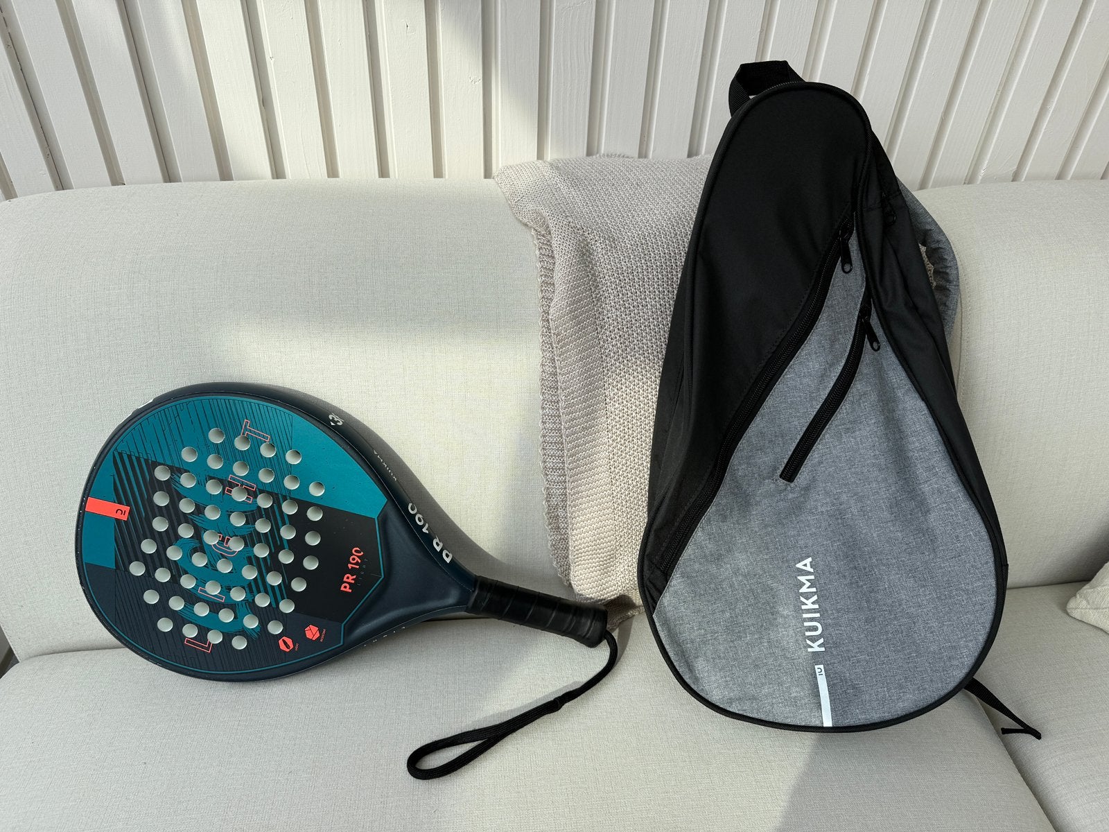 Padrelracket Kuikma PR190 v kind en rugzak als nieuw!, Ophalen of Verzenden, Zo goed als nieuw, Padelracket