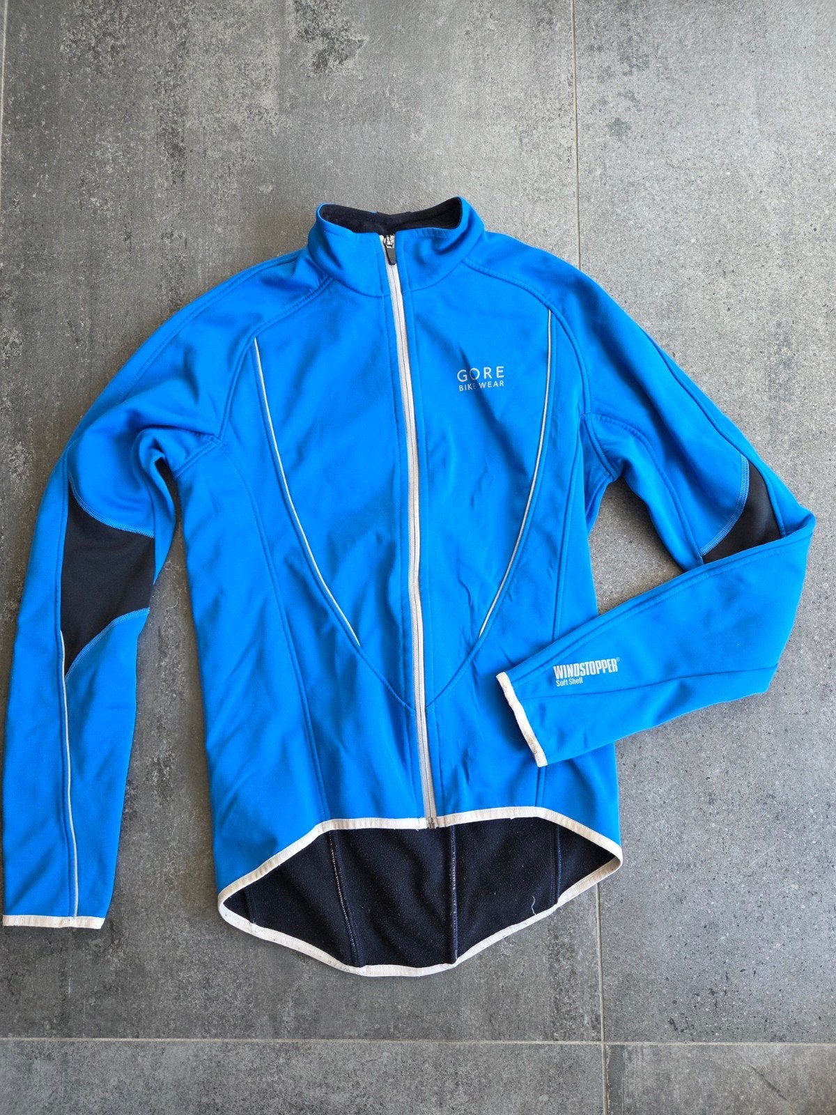 Gore Bike Wear Windstopper fietsjack maat S, Blauw, Overige typen, Ophalen of Verzenden, Zo goed als nieuw