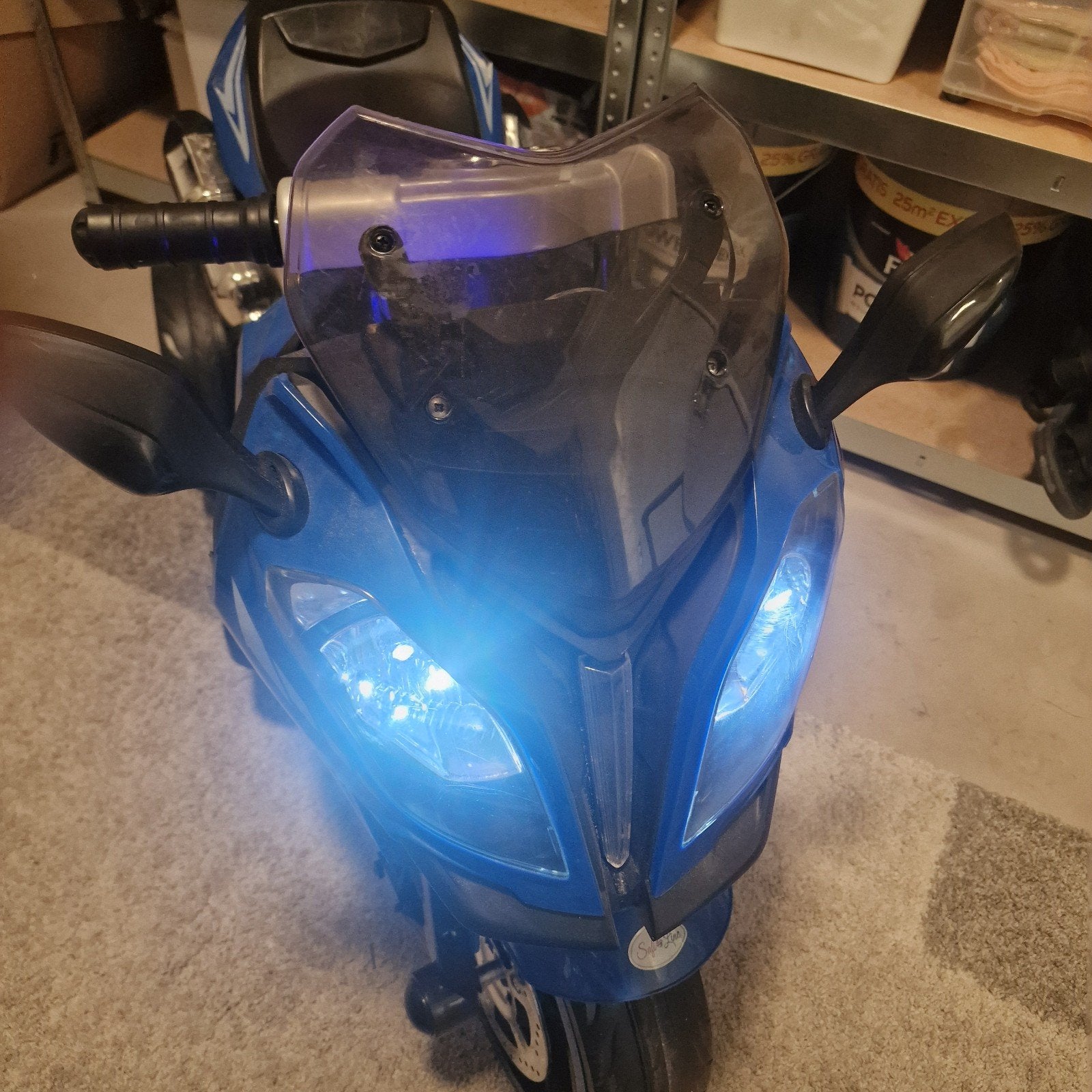 Elektrische Kindermotor BMW R1200RT - Blauw, Kinderen en Baby's, Speelgoed | Buiten | Voertuigen en Loopfietsen, Ophalen of Verzenden