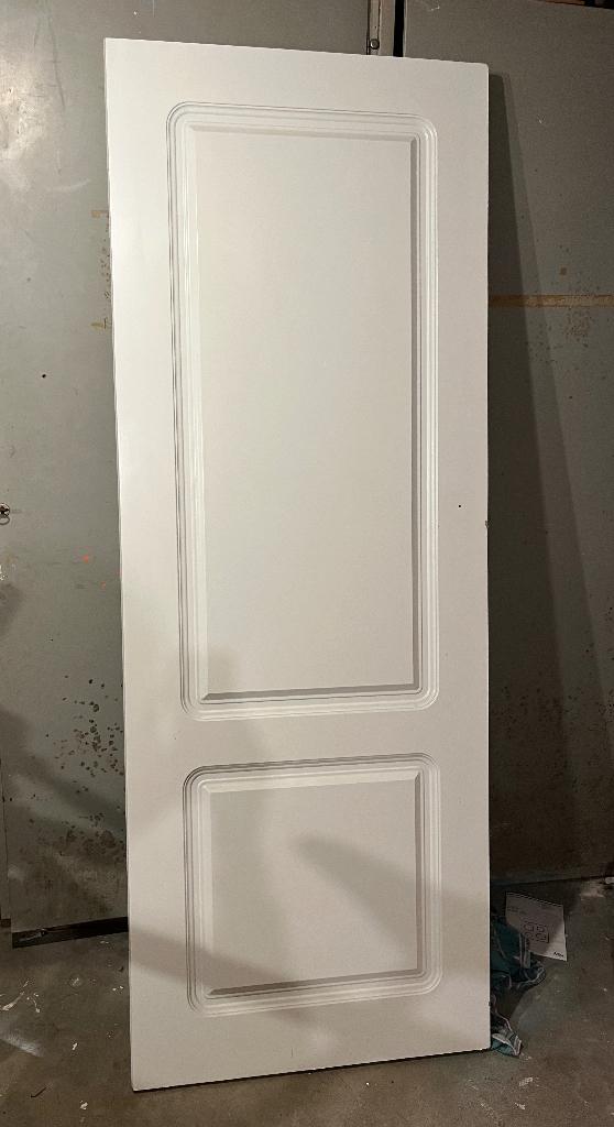 Volspaan opdekdeur wit 75 x 201, Doe-het-zelf en Verbouw, Deuren en Horren, Ophalen, Gebruikt, Minder dan 80 cm, Binnendeur