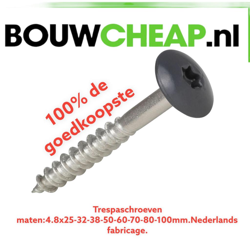Trespaschroeven 100% de goedkoopste, Ophalen of Verzenden, Nieuw